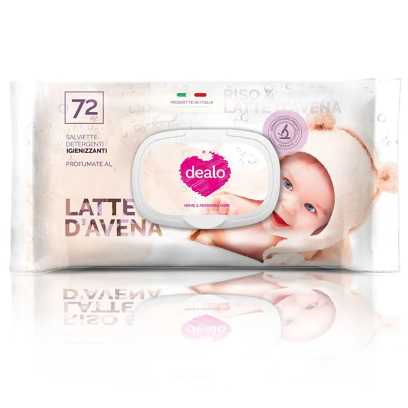 Dealo Salviett Baby pz 72 Avena – Cartone 24 pz