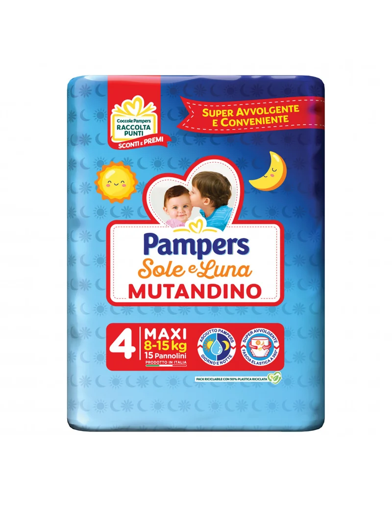 Pampers Sole&luna Mutandino X14junior Tg 5 – Cartone 6 pz