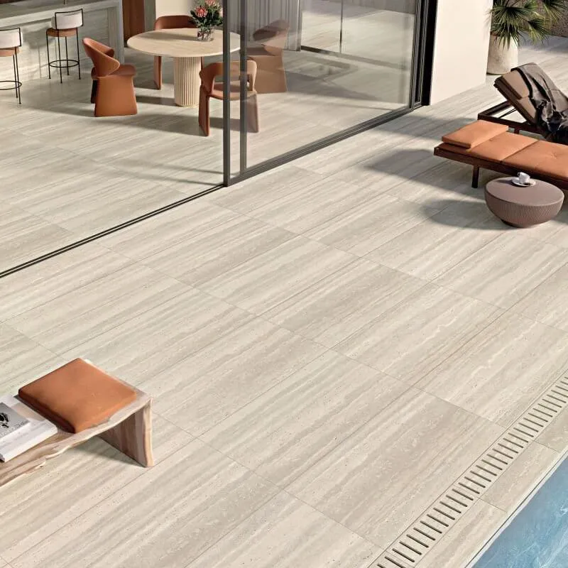 Gres Porcellanato Effetto Marmo Rettificato Naturale 60x120 8.5mm Crema Dorica - Ariana