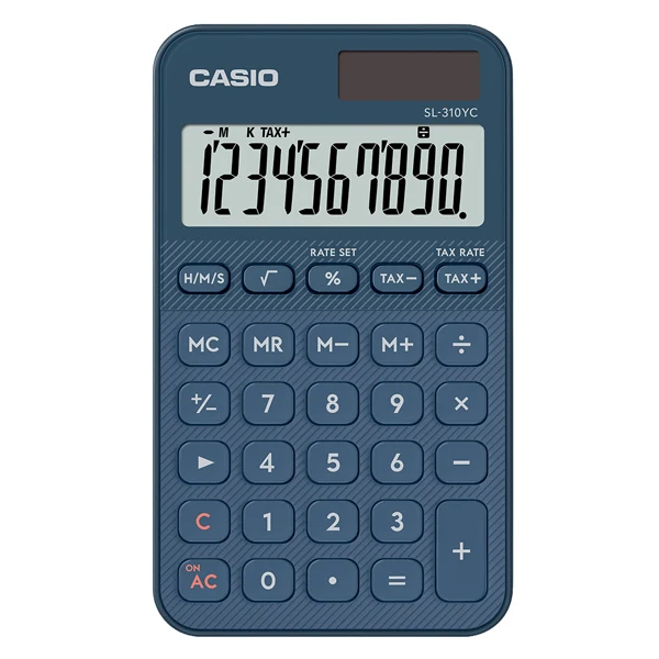 CASIO - MS-20YC-NY-W-EP - Calcolatrice da tavolo MS-20YC - 12 cifre - blu - Casio - 104406 - Conf. da 1 Pz.