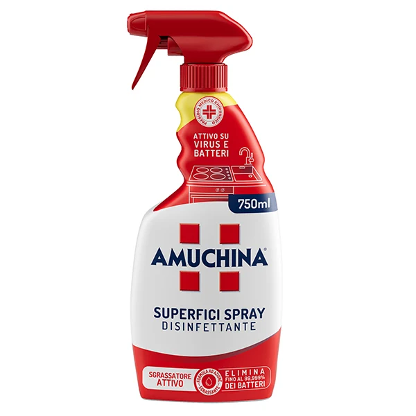 Amuchina Professional - 419862 - Superifici Spray Multiuso battericida e virucida - 750 ml - Amuchina Professional - 105934 - Conf. da 1 Pz.
