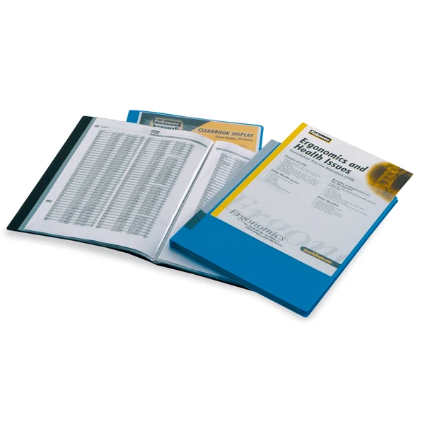 FELLOWES - 40326-NE - Portalistini personalizzabile Display - 21,5 x 30 cm - 40 buste - nero - Fellowes - 45760 - Conf. da 1 Pz.