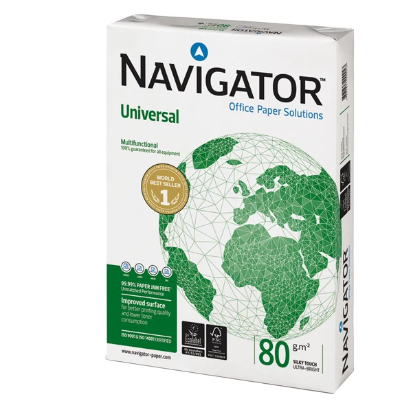 NAVIGATOR - 39257 MINIPALLET - Carta bianca Navigator Universal in mini pallet - A4 - 80 gr - bianco - risma 500 fogli - ordine max 1 mini pallet da 50 risme - 39257MP - Conf. da 1 Pz.
