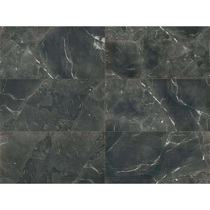 Gres Porcellanato Effetto Marmo Rettificato Naturale 60x60 9mm Black deep Timeless - Florim