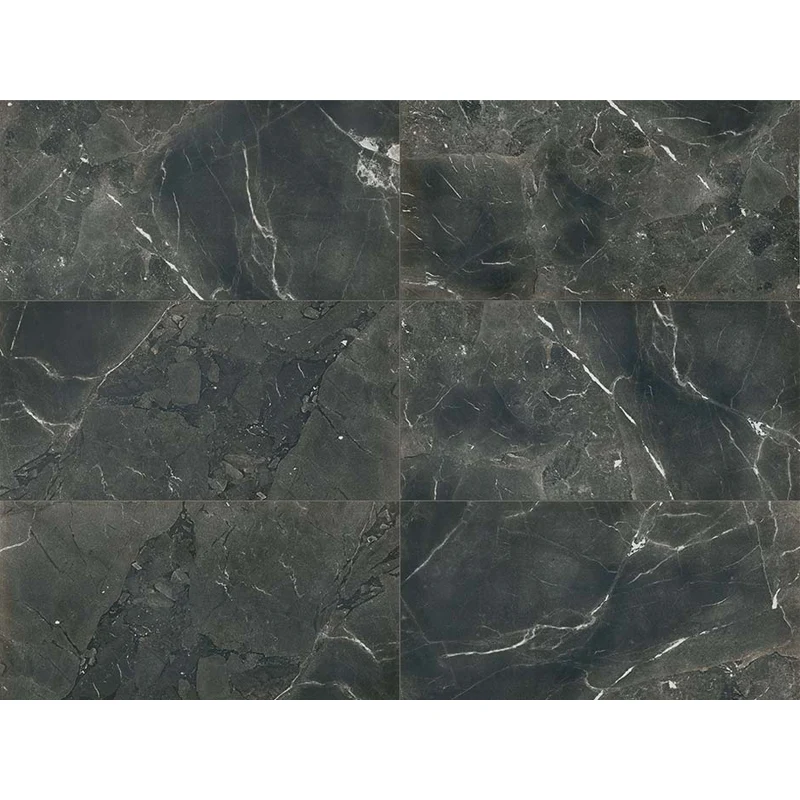 Gres Porcellanato Effetto Marmo Rettificato Lucido 30x60 9mm Black deep Timeless - Florim