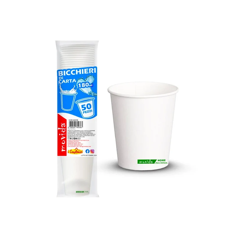 Carta Bio — Bicchieri Acqua Monouso · Vendita all'ingrosso a cartone