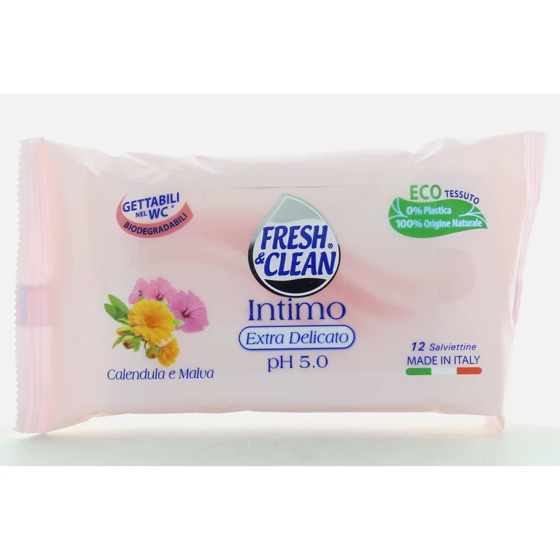 Fresh&Clean Salviette Intimo Calendula pz 12 – Cartone 12 pz