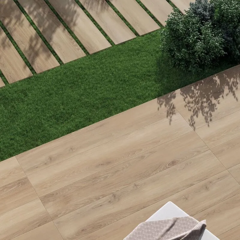 Gres Porcellanato Effetto Legno Rettificato Naturale 20x120 8.5mm Naturale Eco Chic - ABK