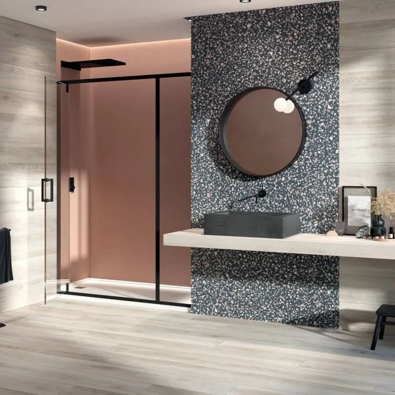 Gres Porcellanato Effetto Legno Rettificato Naturale 20x120 8.5mm Almond Eco Chic - ABK