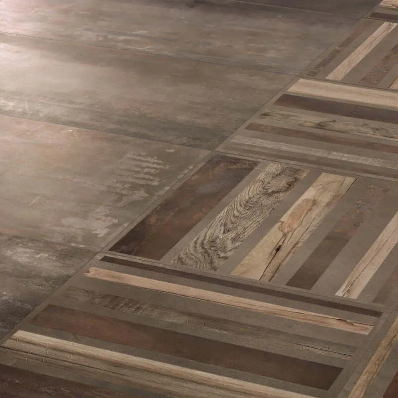 Gres Porcellanato Effetto Metallo Rettificato Lappato 60x60 8.5mm Mud Interno 9 - ABK
