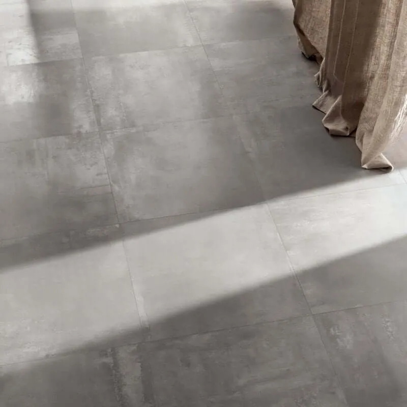 Gres Porcellanato Effetto Metallo Rettificato Lappato 60x60 8.5mm Silver Interno 9 - ABK