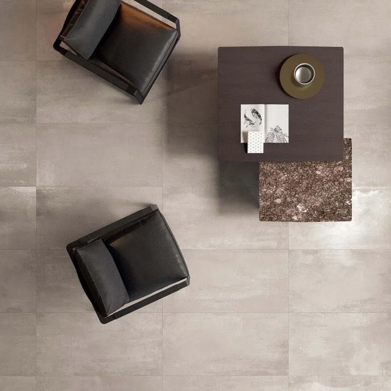 Gres Porcellanato Effetto Metallo Rettificato Lappato 60x60 8.5mm Dune Interno 9 - ABK
