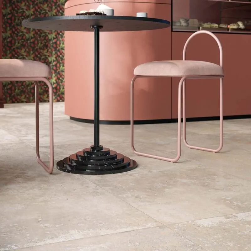 Gres Porcellanato Effetto Cemento Rettificato Naturale 60x120 8.5mm Clay Ghost - ABK