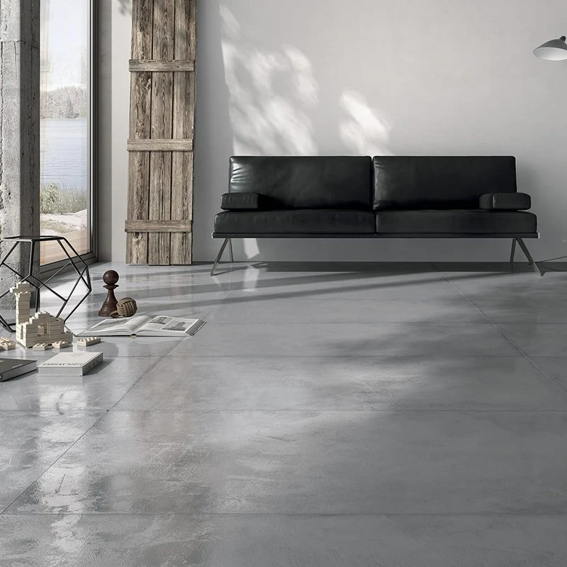Gres Porcellanato Effetto Resina Lappato 60x60 Grigio Res Steel - Ricchetti