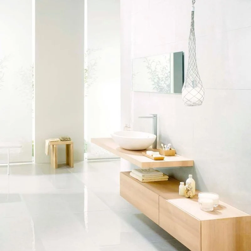 Gres Porcellanato Effetto Pietra Naturale 90x90 White Beestone - Imola Ceramica