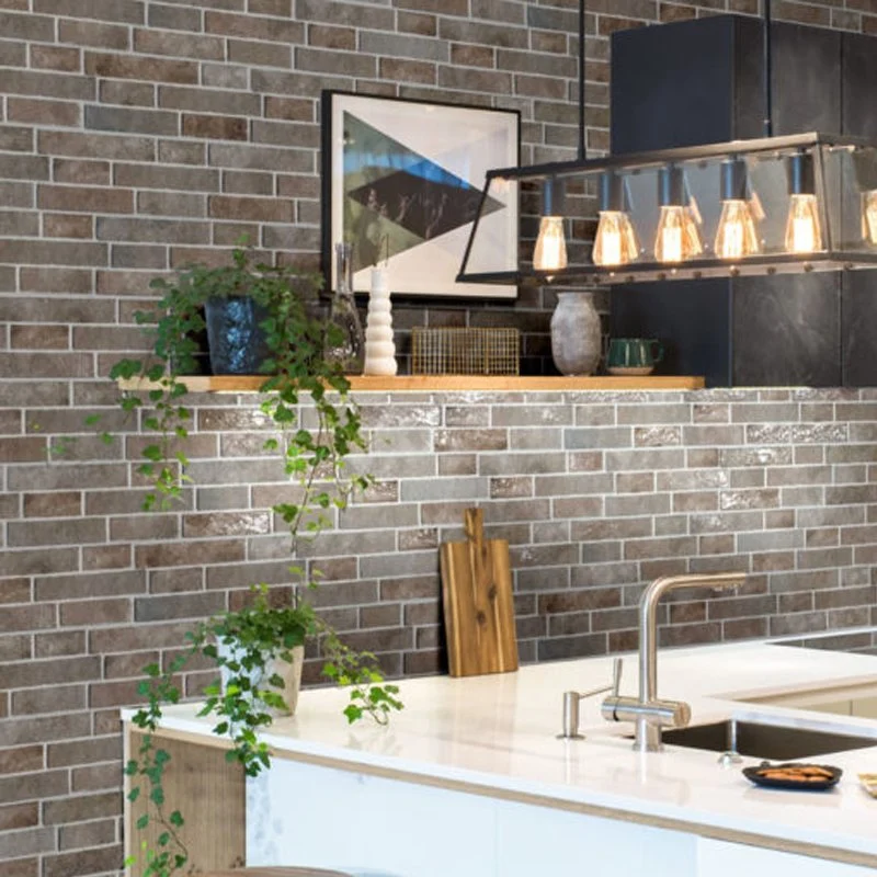Gres Porcellanato Effetto Muretto Naturale 16x40 Nocciola Dany - Keradom srl