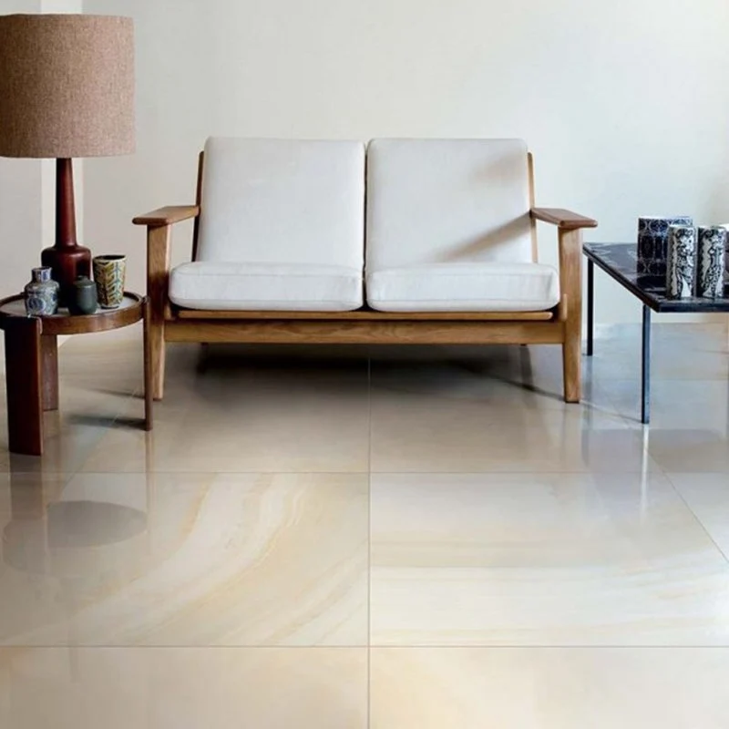 Gres Porcellanato Effetto Marmo Lappato 80x80 Miele Alabastri - Florim