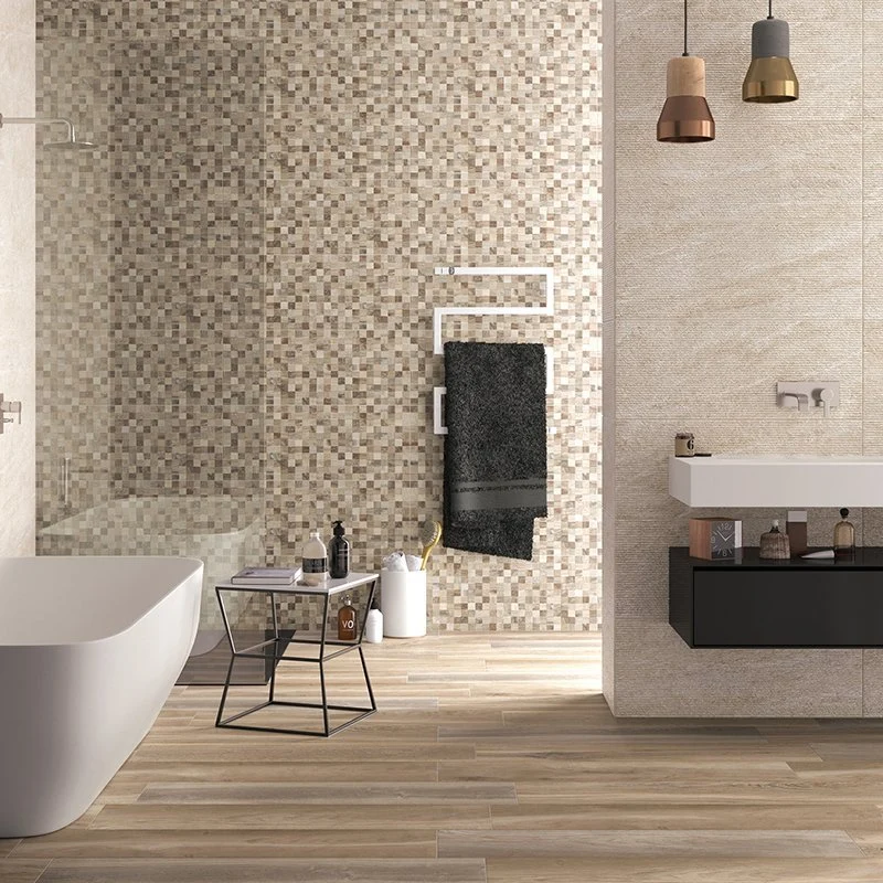 Gres Porcellanato Effetto Legno Naturale 23x100 Tortora Fassa - Naxos