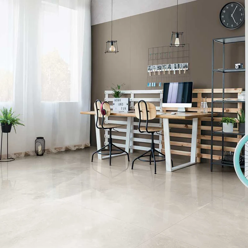 Gres Porcellanato Effetto Pietra Rettificato Lucido 60x60 9mm White Gold Rock Salt - Florim