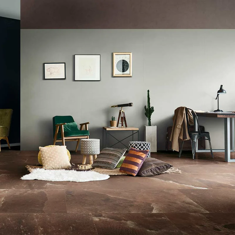Gres Porcellanato Effetto Pietra Rettificato Naturale 60x60 9mm Hawaiian Red Rock Salt - Florim