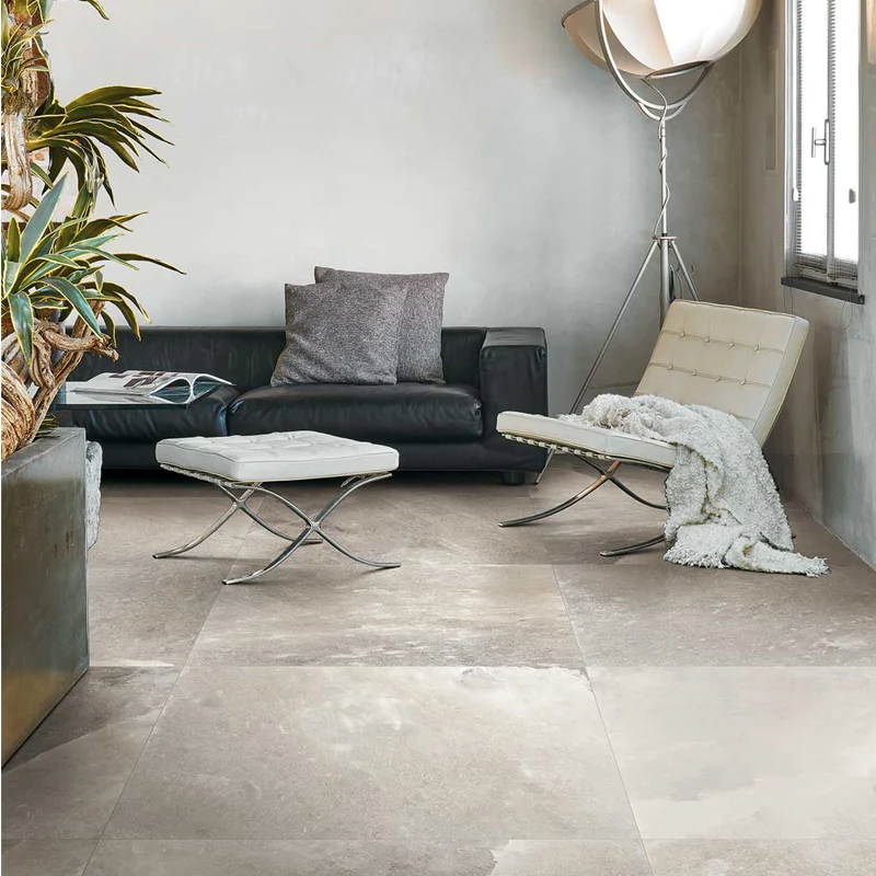 Gres Porcellanato Effetto Pietra Rettificato Naturale 60x120 9mm Danish Smoke Rock Salt - Florim