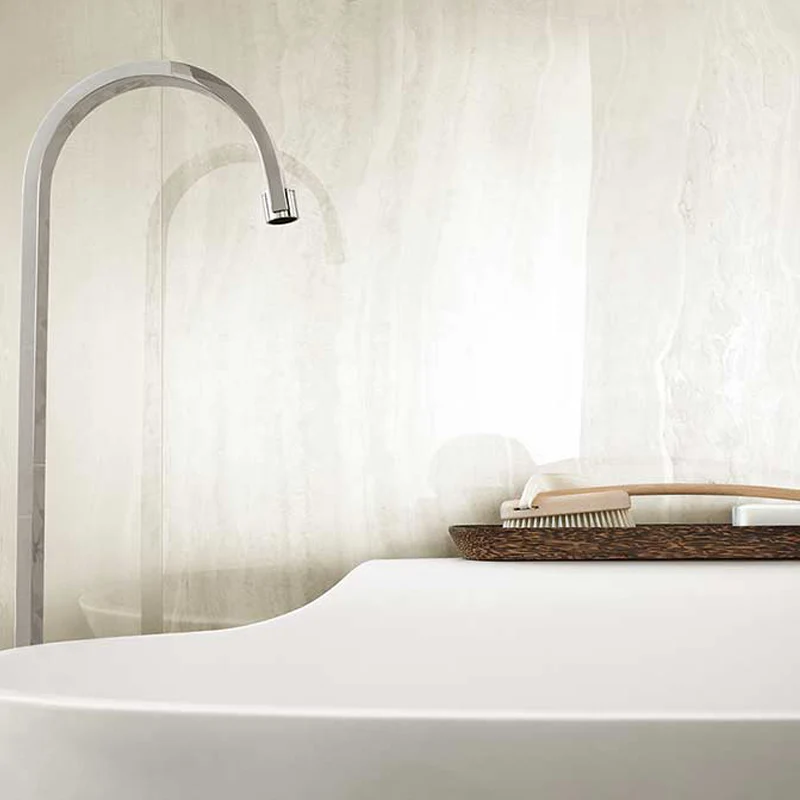 Gres Porcellanato Effetto Marmo Rettificato Lucido 30x60 9mm White Onyx - Florim