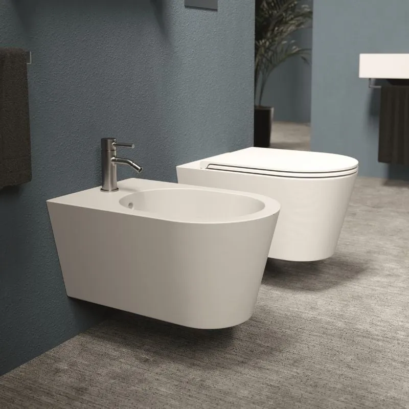 Vaso Sospeso Hide Round Bianco Opaco Coprivaso Slim - Alice