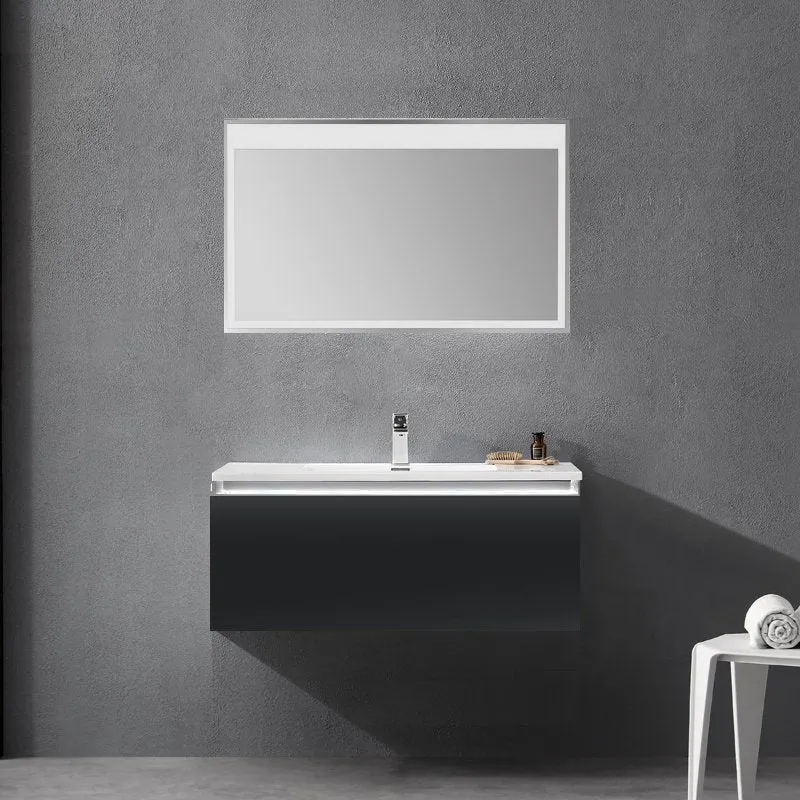 Mobile Bagno Santiago 80 cm Black - MedaHome