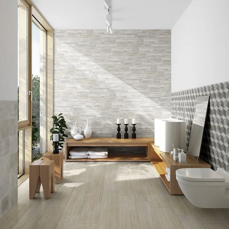 Gres Porcellanato Effetto Legno Naturale 20x80 Bianco Melodie - Sintesi