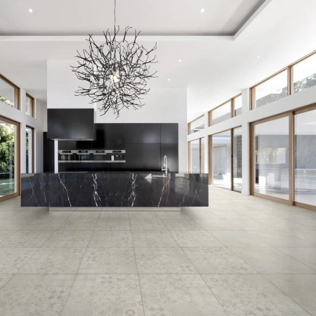 Gres Porcellanato Effetto Cemento Naturale 60x60 Argento Planet - Sintesi