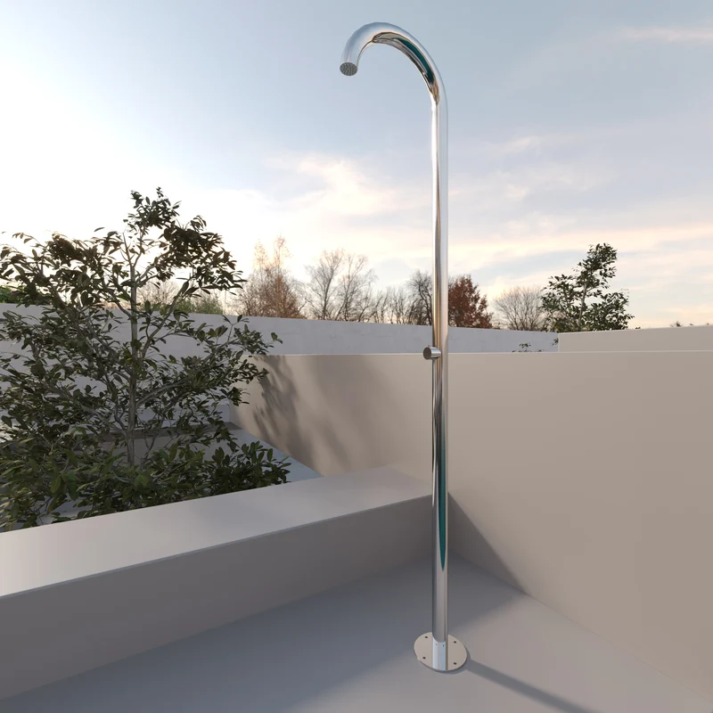 Colonna Doccia Per Esterno in Acciaio Inox Zoe - Meda