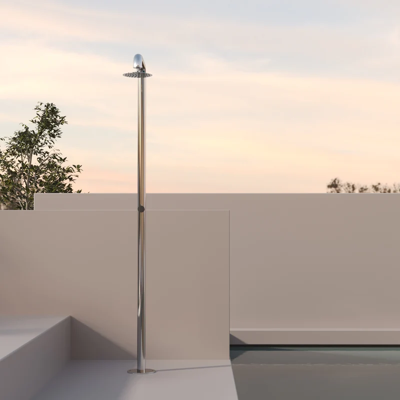 Colonna Doccia Per Esterno in Acciaio Inox Alba - Meda