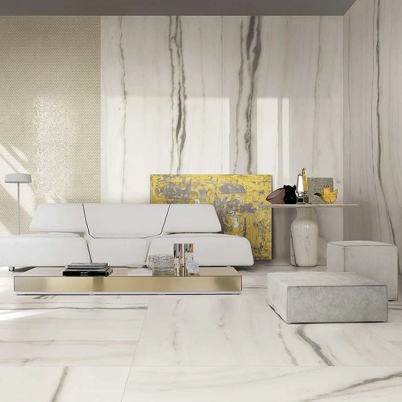 Gres Porcellanato Effetto Marmo Rettificato Lucido 60x60 9mm White Fantasy Prexious - Florim