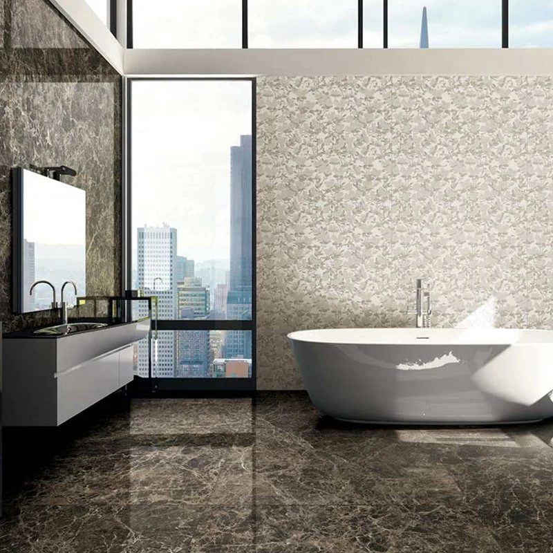 Gres Porcellanato Effetto Marmo Rettificato Lucido 60x120 9mm Marron imperial Les Bijoux - Florim
