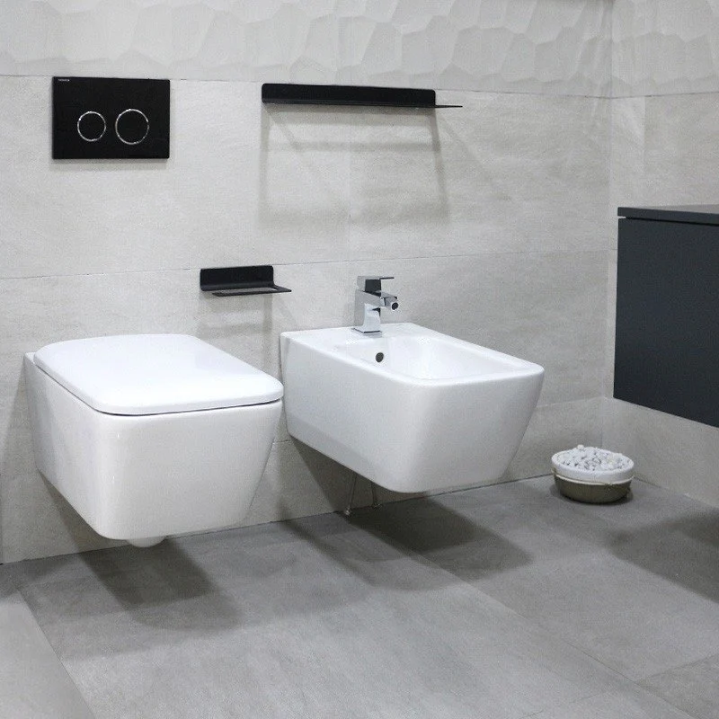 Vaso Sospeso Rimless | Senza Brida iCon Square - Geberit