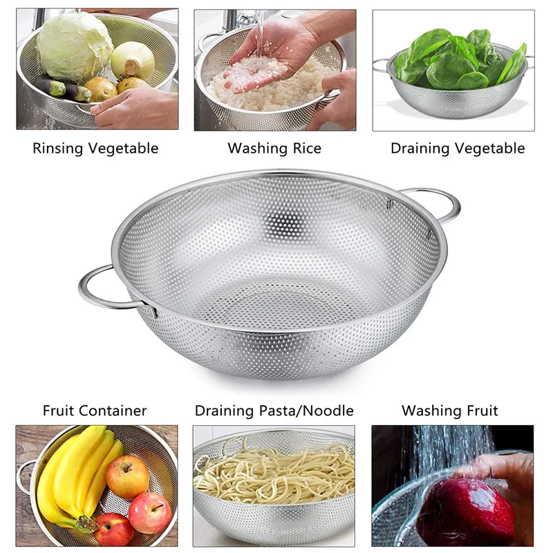 Stainless Steel Colander Set of 3