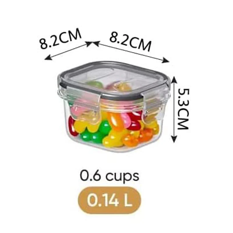 Plastic kitchen storage 0.14L BPA free