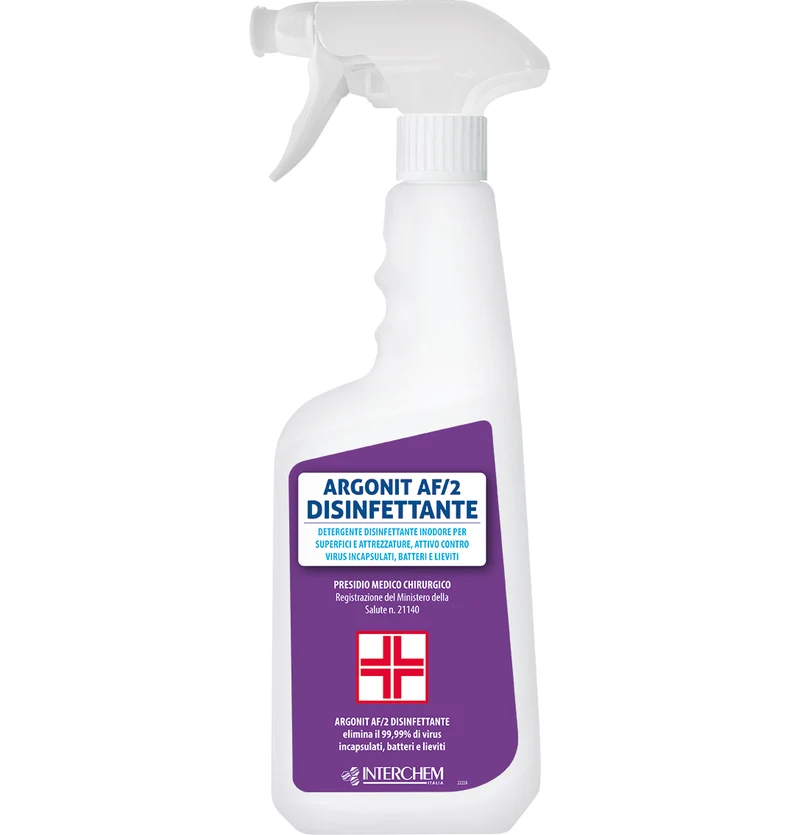 Argonit AF/2 – Detergente Disinfettante Inodore per Superfici e Attrezzature | Presidio Medico Chirurgico