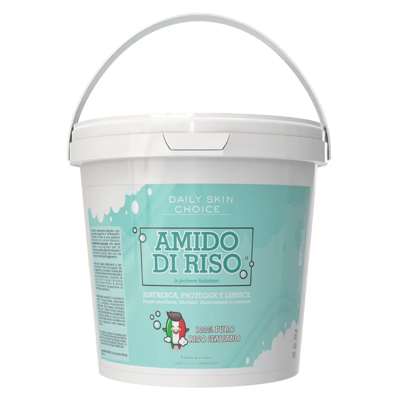 Amido di Riso Puro Italiano per Bagno, Lenitivo e Rinfrescante, 2,5 kg