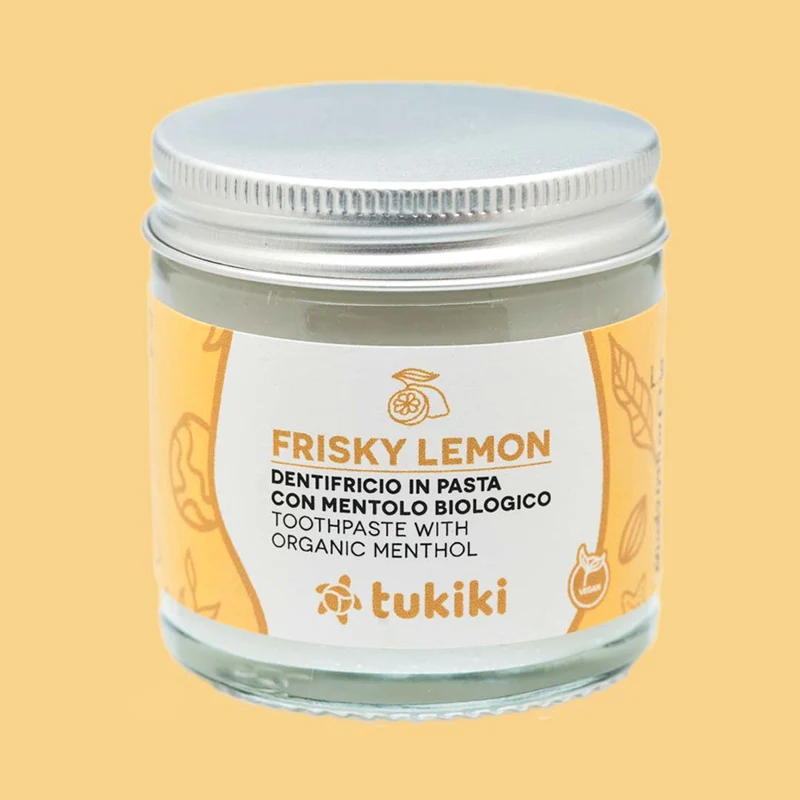 Dentifricio frisky lemon - Vasetto in vetro