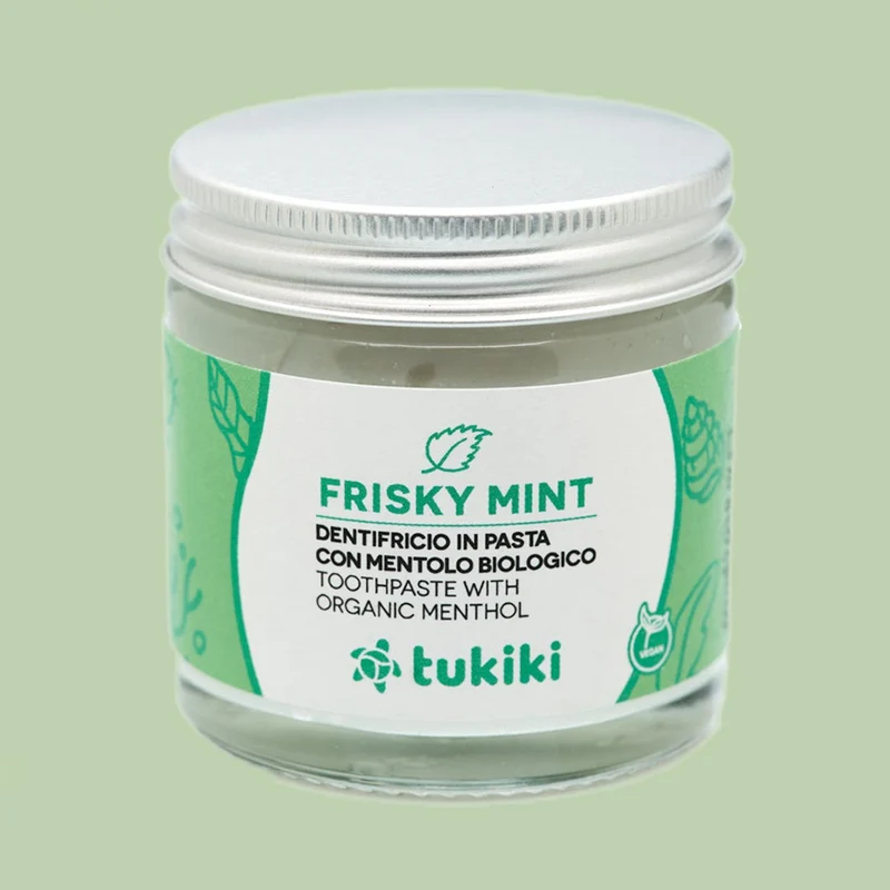 Dentifricio frisky mint - Vasetto in vetro