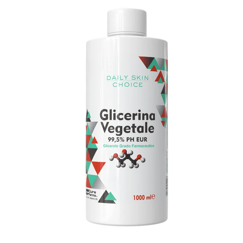 Glicerina Vegetale Pura 1 litro – 100% Naturale da Oli Vegetali – Uso Cosmetico, Alimentare e Farmaceutico – Idratante per Pelle e Capelli – Alta Purezza