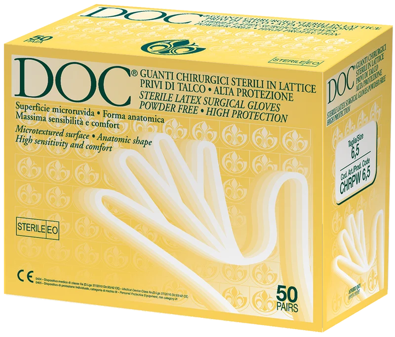 Gardening DOC guanti chirurgici sterili powder free CHRPW - cartone 200 paia