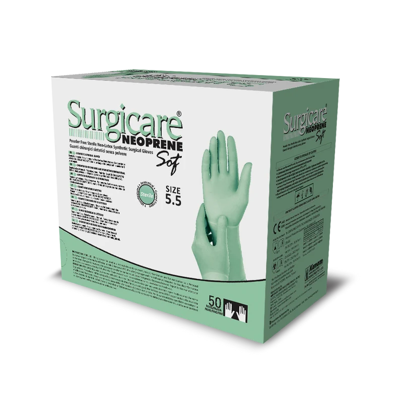 Gardening Guanti Chirurgici Sterili in Neoprene CHNEO - Cartone 200 paia