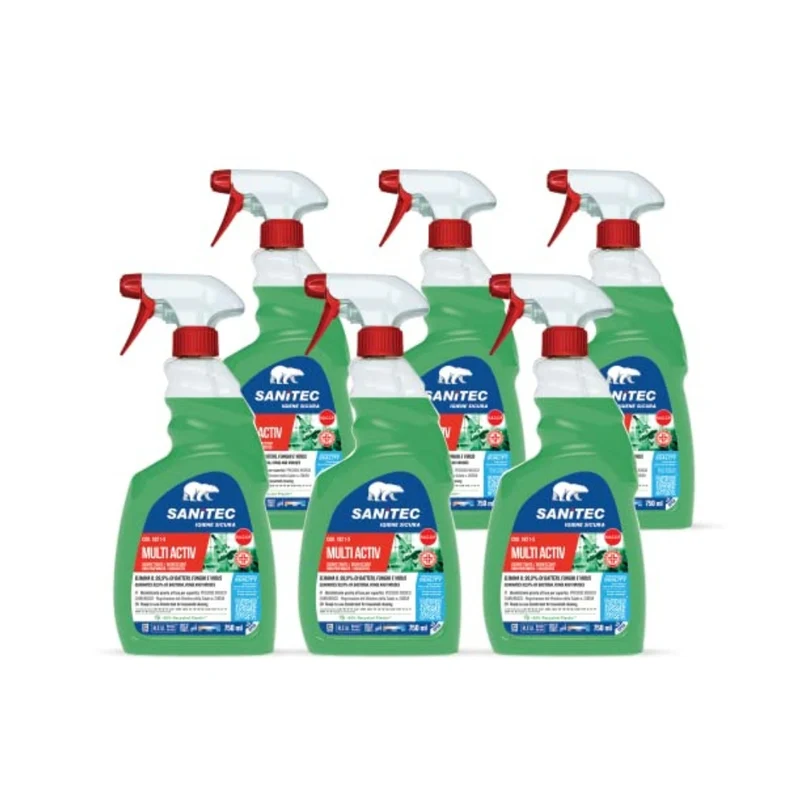 Multi Active 1821-S SANITEC PMC — Disinfettante Sgrassante 6×750 ml