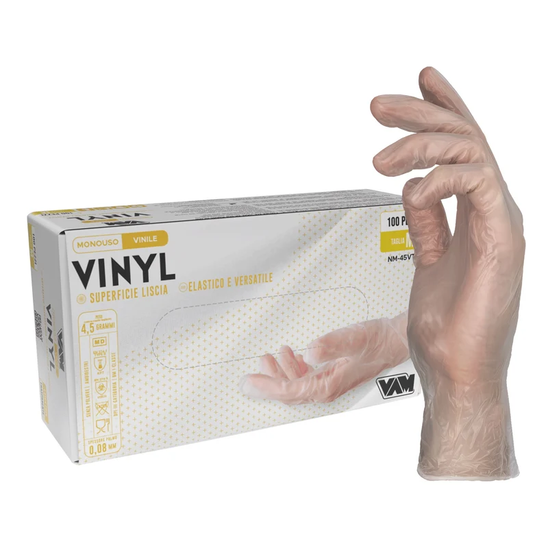 VAM Vinyl guanti monouso vinile trasparente - cartone 1000 pezzi