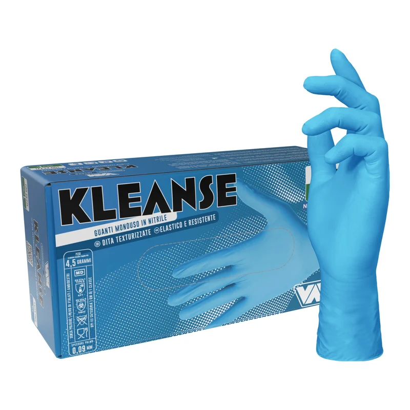 VAM Kleanse guanti monouso nitrile blu - cartone 1000 pezzi