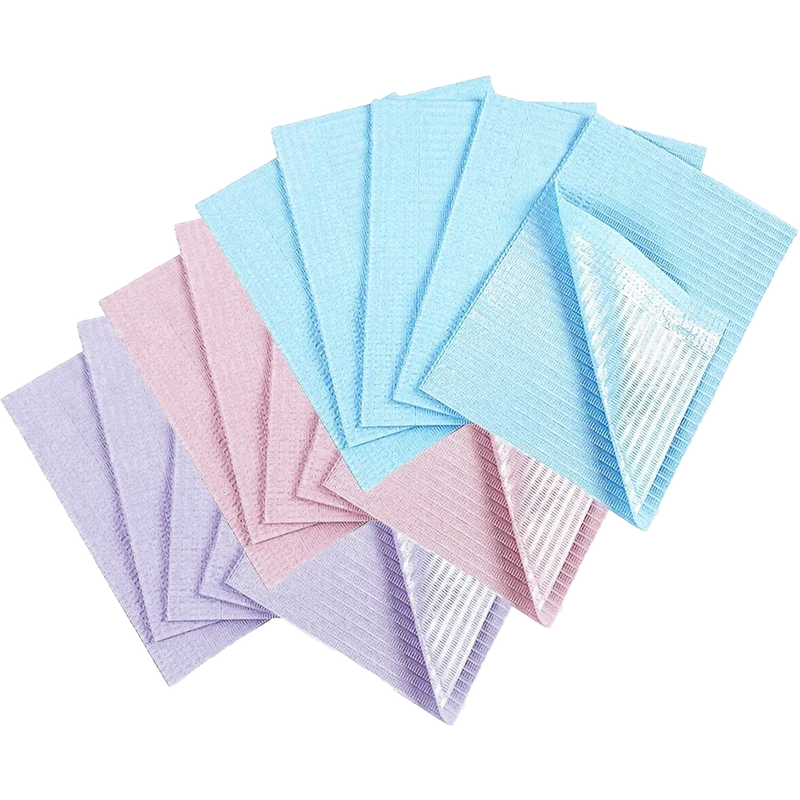 Bavaglio/tovagliolo per dentisti monouso impermeabile 33x45cm - non sterile - cartone 500 pz