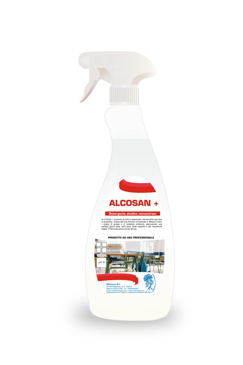 Alcosan+ detergente spray 1lt alcolico – 1 flacone