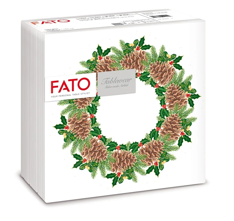 Tovaglioli Airlaid Monouso 40x40 cm Winterland Effetto Tessuto | SOLEPLASTIC